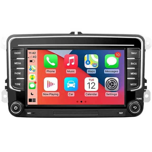 Автомагнітола штатна 7" Android 2Din VW 7037B для Volkswagen, Skoda, Seat (2/32GB, Android Auto, CarPlay), фото 1