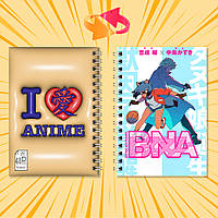 Блокнот на пружині в клітинку 48 арк. Brand New Animal / Абсолютно нова тварина 007