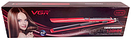 Прасочка-випрямляч для волосся з керамічним покриттям та дисплеєм VGR V-518, фото 3