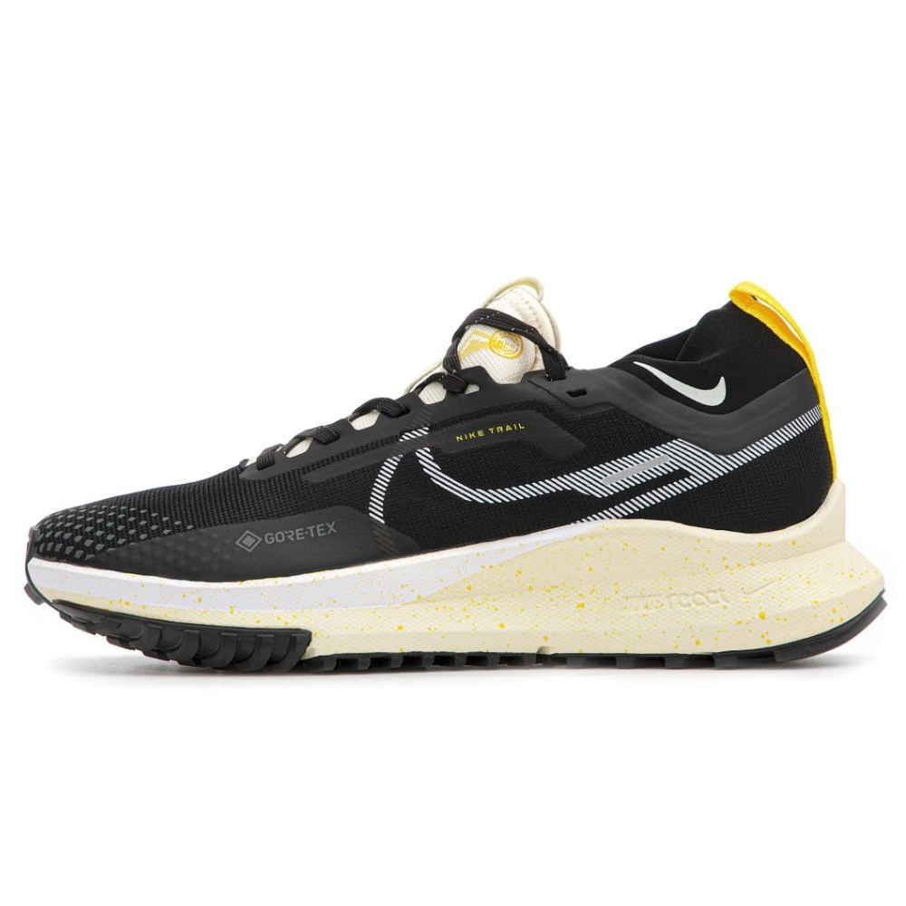 Чоловічі кросівки Nike React Pegasus Trail 4 Gore-Tex Black Yellow DJ7926-005 GTX, найк реакт пегасус трейл 4 гор текс чорні