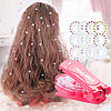 Дитячий набір для прикраси волосся стразами, XL-568 / Стайлер для прикраси стразами / Стрази для волосся, фото 2