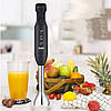 Блендер занурювальний з регулюванням швидкості 1500Вт, R780 / Ручний блендер подрібнювач / Кухонний блендер, фото 5