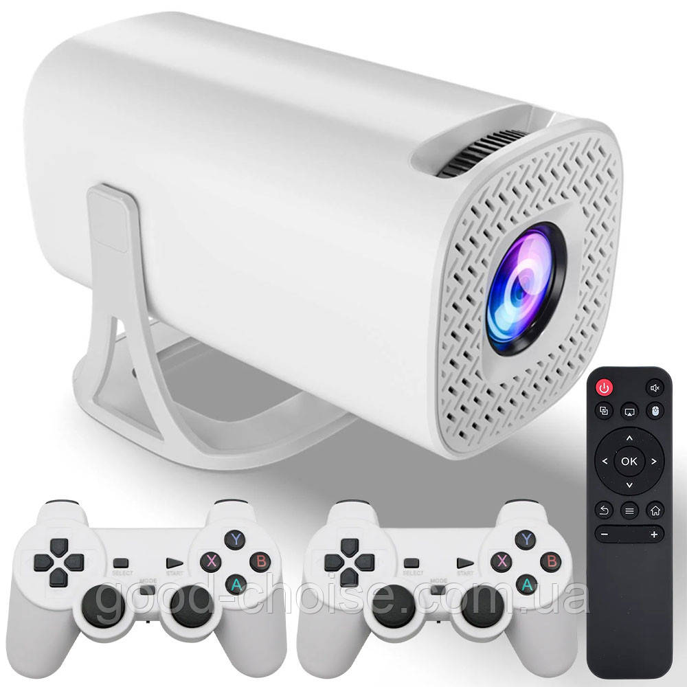 Портативний міні-проектор для дому 2/64GB, 1080P, WIFI, S40 MAX / Домашній проектор / Смарт ігровий проектор, фото 1