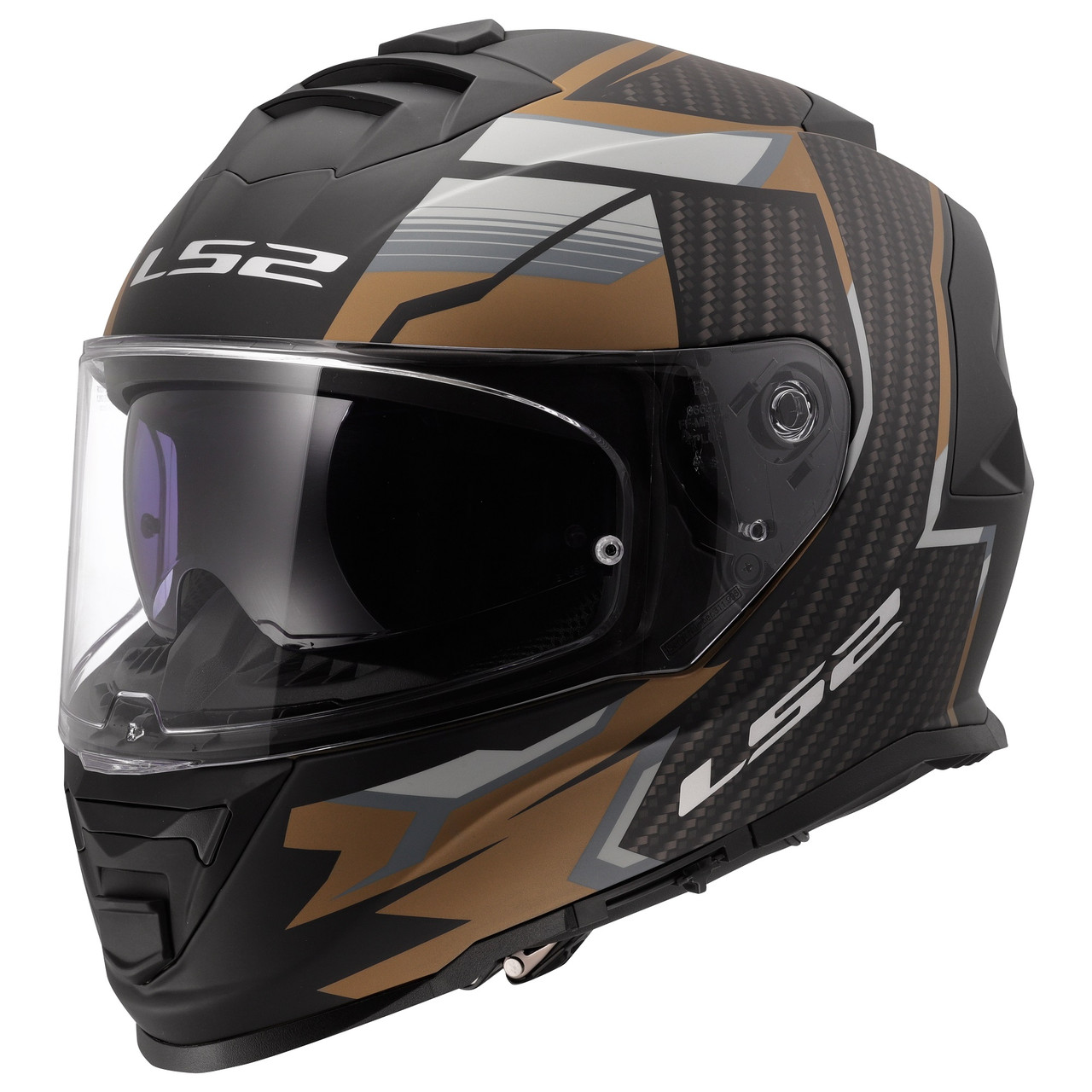 Мотошолом LS2 FF800 Storm II Tracker Black/Gold