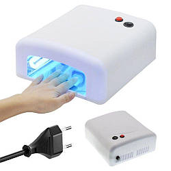 Лампа для манікюру ультрафіолетова від мережі, 36Вт, JD-818 mini / Лампа для нігтів / Лампа для сушіння гель лаку