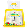 Магнітна дошка мозаїка зі стілусом, 32х32см / Дитяча магнітна мозаїка / Дошка для малювання з магнітами, фото 3