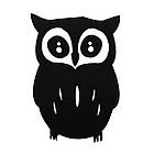 Дзеркальний декор акриловий самоклеючий Сова чорна (D) SW-00002493