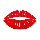 Дзеркальний декор акриловий самоклеючий Губи червоні, 2шт (D) SW-00002500