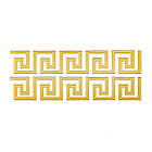 Дзеркальний декор акриловий самоклеючий золото,10шт (D) SW-00002507