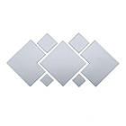 Дзеркальний декор акриловий самоклеючий срібло, 7шт (D) SW-00002508