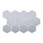 Дзеркальний декор акриловий самоклеючий 125*105мм срібло,12шт (D) SW-00002513