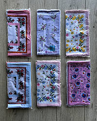 Жіночі носові хустинки з бавовни в асортименті 40*40 см