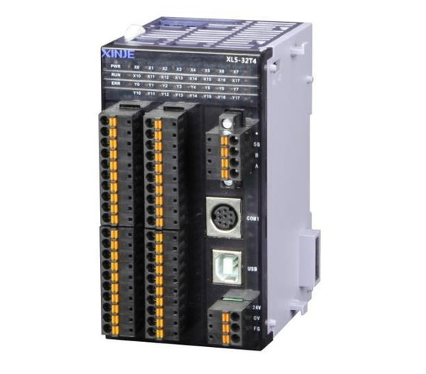 XL5H-24A8L (24VDC, 12DI, 12DO транзистор, 3 канали лічильника AB, 1 RS232, 1 RS485, 2 LAN)