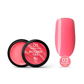 Гель для нарощування Mett Expert Builder gel Barbie pink №03 Малиновий 15 г