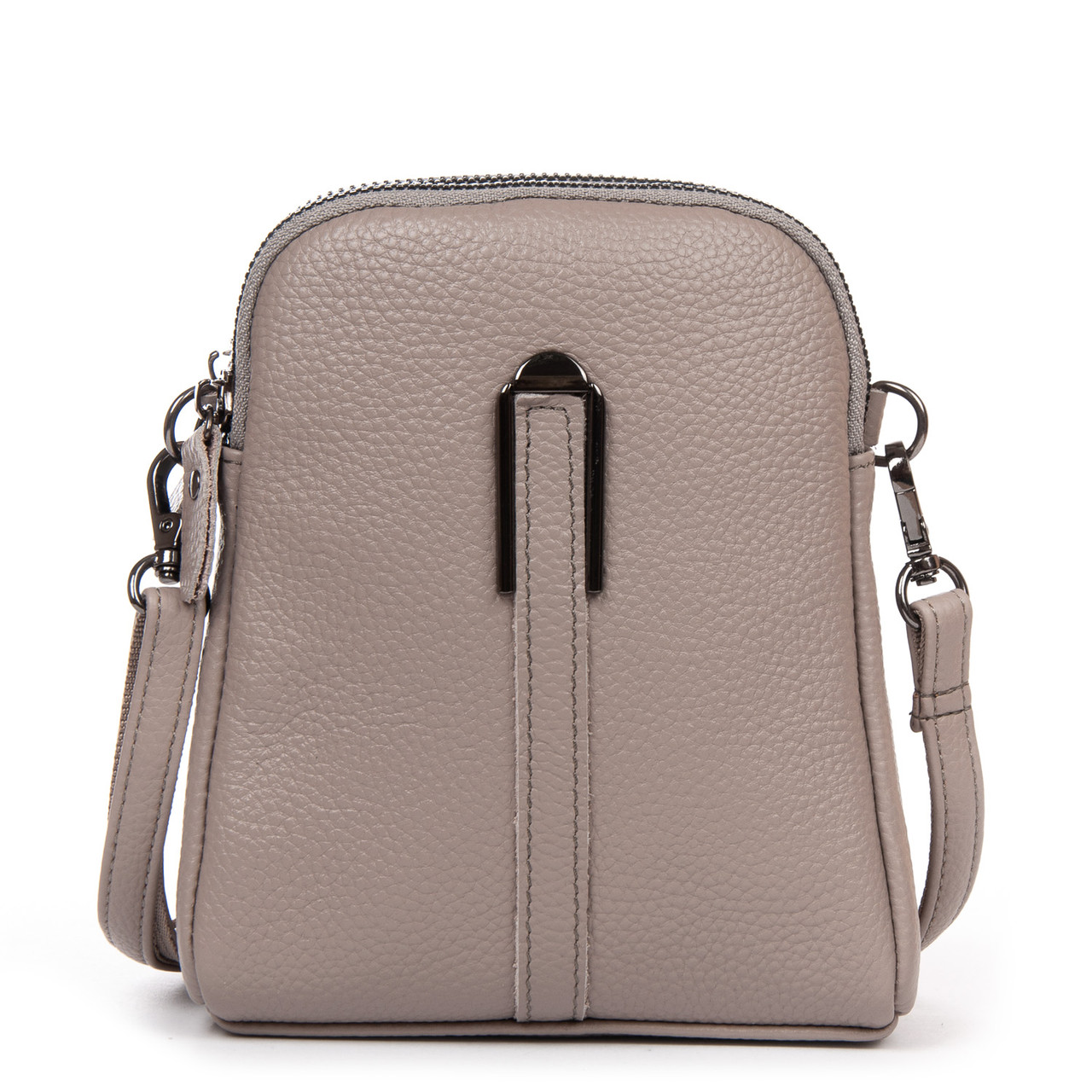 Жіноча шкіряна сумка 88089 L-grey .Купити жіночі сумки із натуральної шкіри trandbags.com.ua
