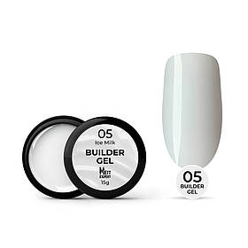 Гель для нарощування Mett Expert Builder gel Ice milk №05 Молочний 15 г