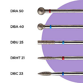 Набір фрез Nice for you №1 DBA40 DRA50 DBC23 DRHT21 DBU25