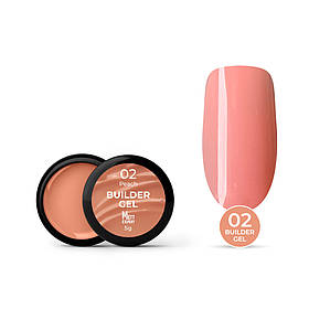Гель для нарощування Mett Expert Builder gel Peach №02 Персиковий нюд 5 г