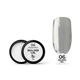 Гель для нарощування Mett Expert Builder gel Crystal clear №06 Прозорий 5 г