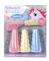 Мел для рисования "Единорог" с эффектом блесток