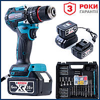 Акумуляторний ударний безщітковий шуруповерт Bosch GSR-110li PRO (36V, 6 Ah) Дриль-Шуруповерт Бош із набором TC