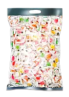 Карамель "Smile candy Mix" MJ 1 кг Українського виробництва тм Make Joy (льодяники смайлик двошарові)