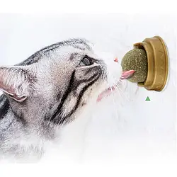 Ласощі з м'ятою для кішок із котяча м'ята, льодяник для котів, кулька, що Крута, з м'ятою на липучці