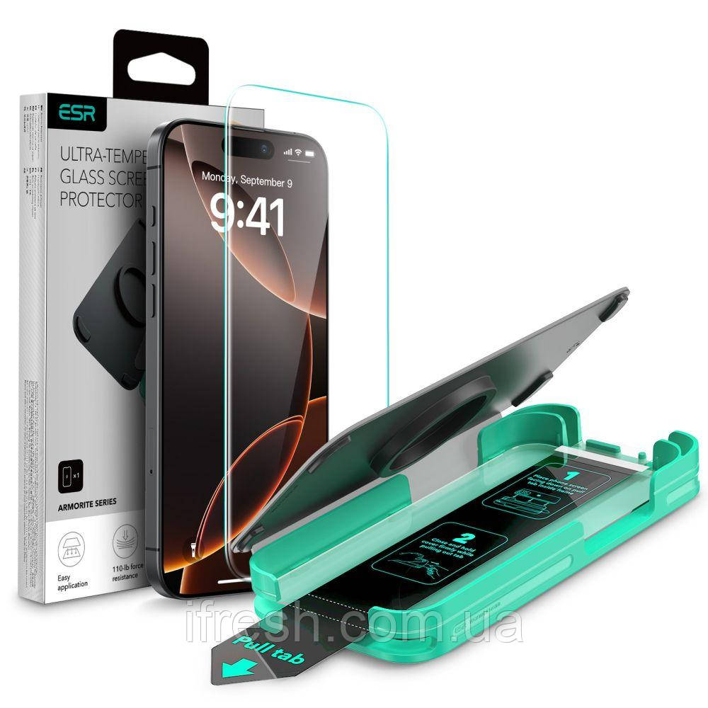 Захисне скло ESR для iPhone 16 Pro Max - Armorite Tempered Glass, Clear (4894240236079)