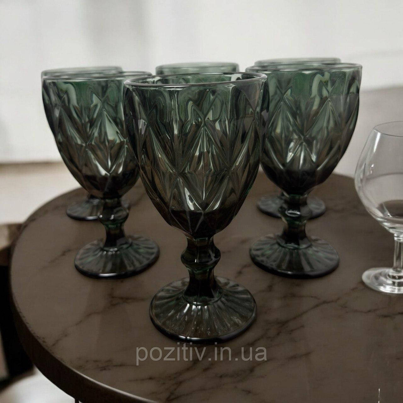 Набір келихів для червоного й білого вина 6 шт Вінтаж 320 мл, фото 1