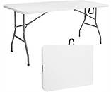 Садовий стіл розкладний 180см БІЛИЙ Manday Кейтеринговий бенкетний стіл Розкладний садовий стіл, фото 2