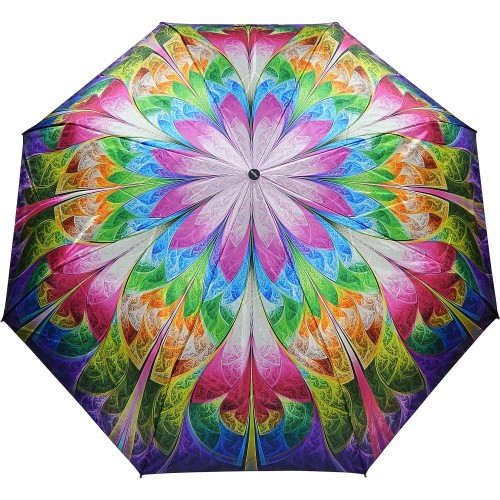 Парасолька жіноча складана Doppler повний автомат Антивітер 746165 сатин Caleido