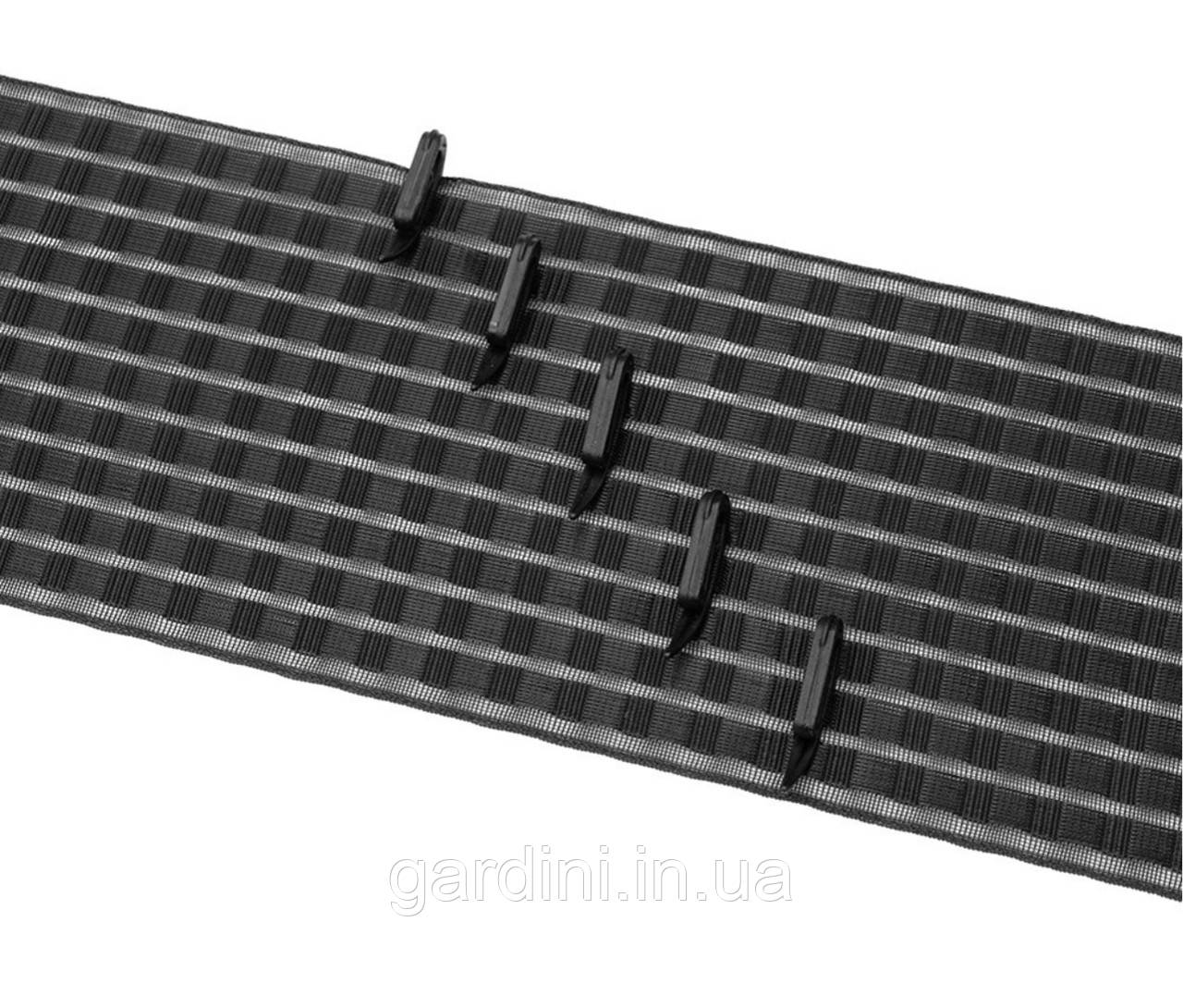 Тасьма під ручну складку чорна