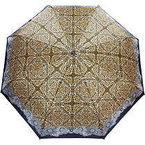 Парасолька жіноча складана Doppler повний автомат Антивітер 746165 сатин Leopardo, фото 4