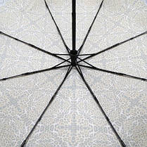 Парасолька жіноча складана Doppler повний автомат Антивітер 746165 сатин Leopardo, фото 5