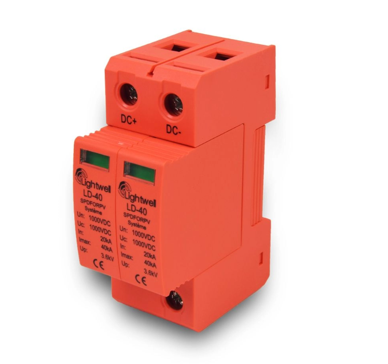Пристрій захисту від перепадів напруги Lightwell LD-40 2P 1000V, фото 1
