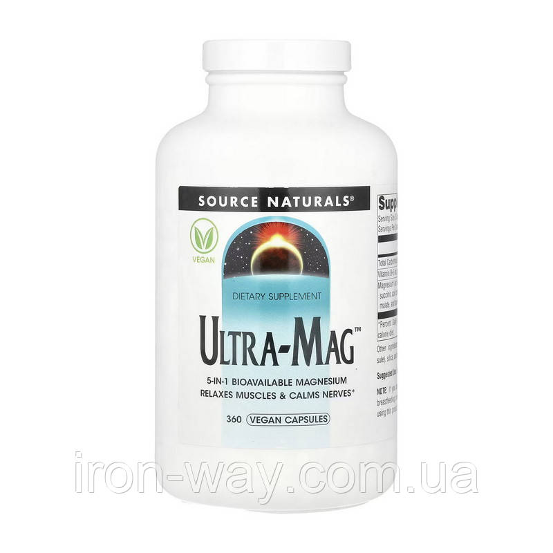 Source Naturals Ultra-Mag (360 veg caps), фото 1