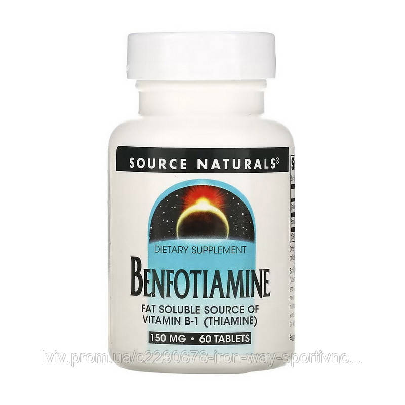 Source Naturals Benfotiamine 150 mg (60 tab), фото 1