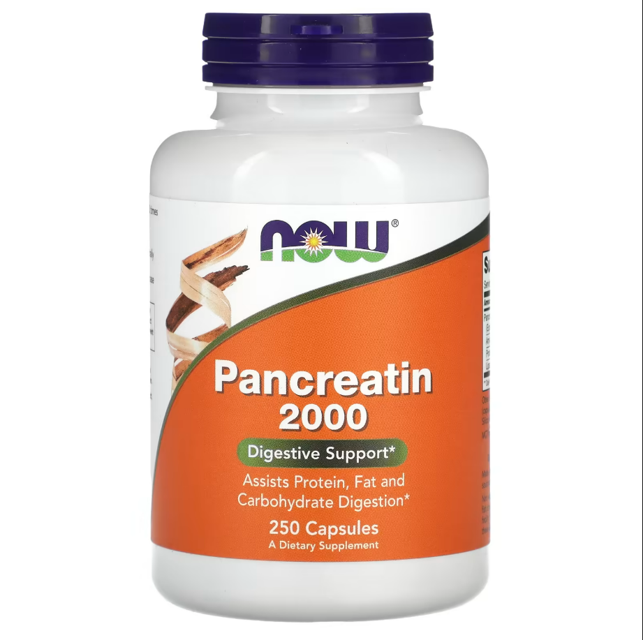 Pancreatin 2000 Now Foods 250 капсул, фото 1