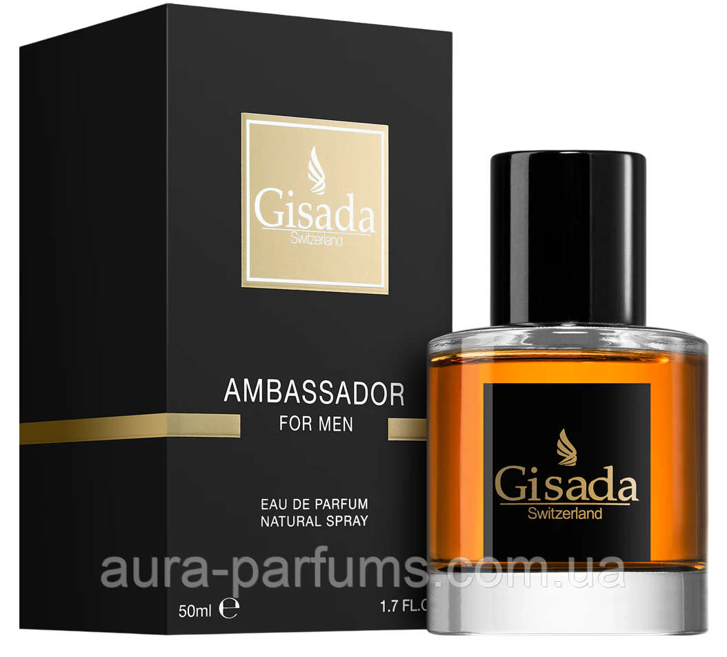 Чоловічі парфуми Gisada Ambassador for Men (Гісада Амбасадор фор Мен) Парфумована вода 50 ml/мл