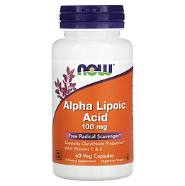 Alpha Lipoic Acid 100 мг Now Foods 60 капсул