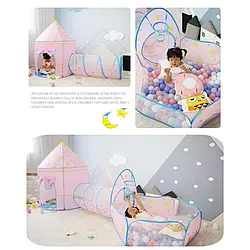 Намет дитячий ігровий замок 3 в 1 з місцем під кульки Будиночок Шатер Басейн