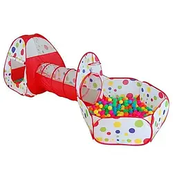 Намет дитячий ігровий замок 3 в 1 Будиночок Шатер Басейн для кульок