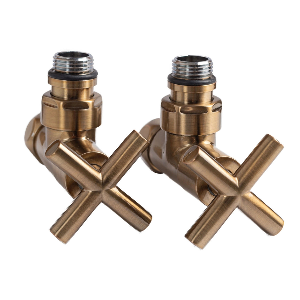 Кран кутовий для сушарки для рушників Raftec Premium 1/2"х1/2" бронза