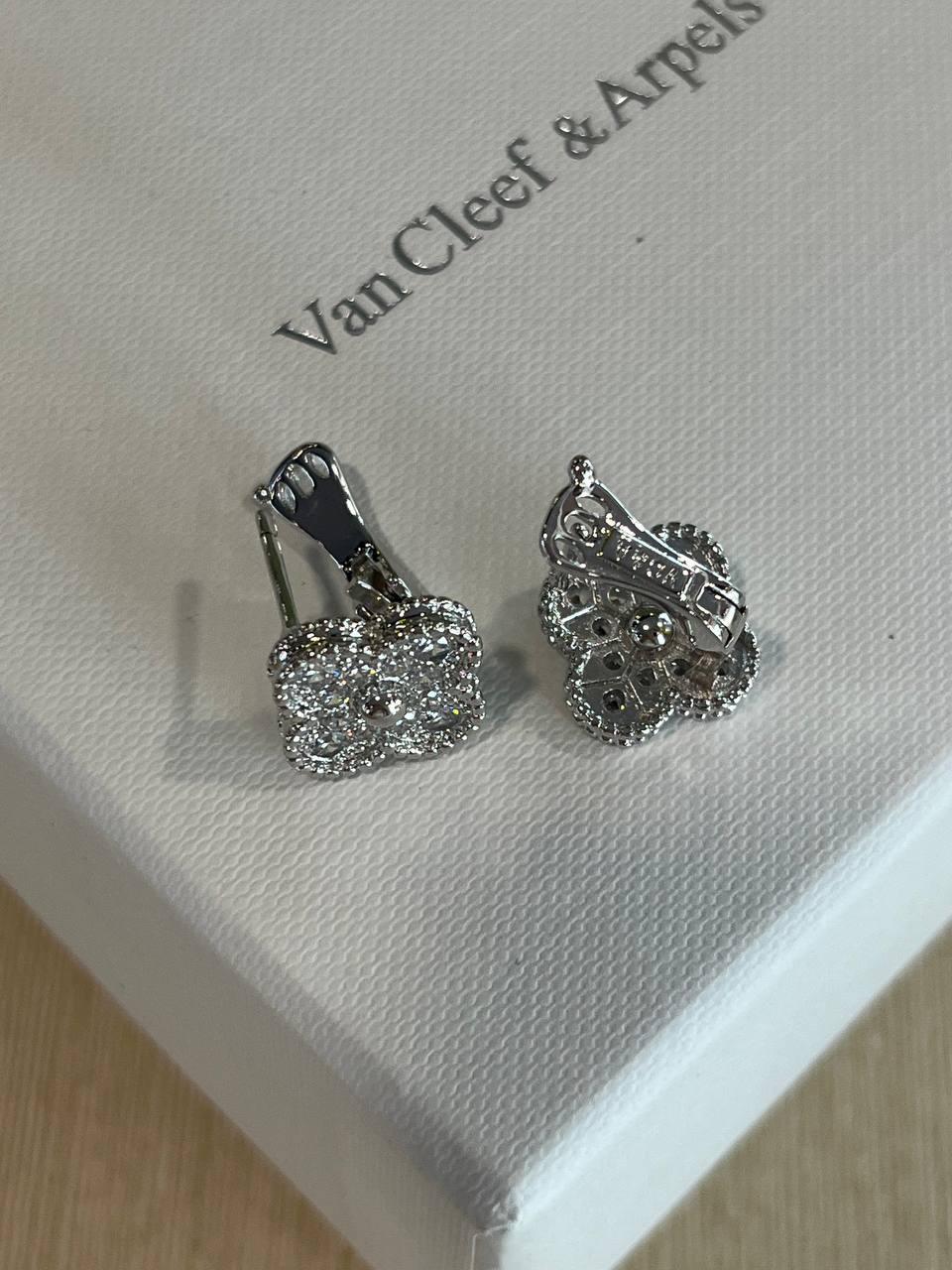 Ван Кліф сережки / Van Cleef сережки конюшина