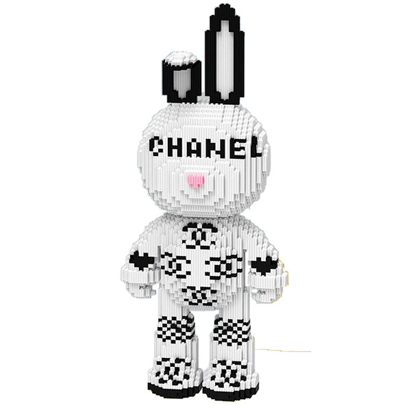 Конструктор Magic Blocks Кролик Chanel Bearbrick, 3D конструктор 55 см