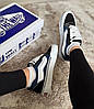 Кеди платформа Vans Old Skool KNU Black Blue Чорні з синім Кросівки Ванс Олд Скул замша текстиль платформа демісезон унісекс, фото 11