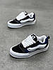 Кеди платформа Vans Old Skool KNU Black Blue Чорні з синім Кросівки Ванс Олд Скул замша текстиль платформа демісезон унісекс, фото 9