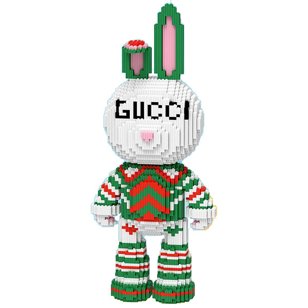 Конструктор Magic Blocks Кролик Gucci Bearbrick, 3D конструктор 55 см