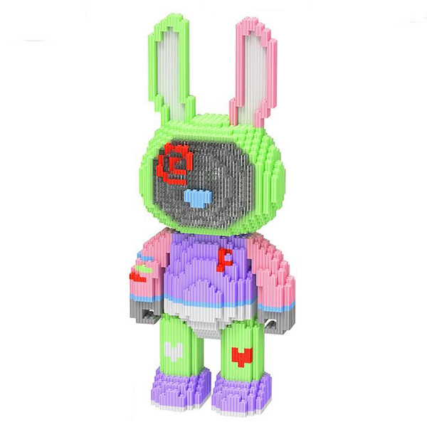 Конструктор Magic Blocks Кролик Зайчик Bearbrick, 3D конструктор 40 см