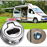 Засувка для дверцят з підпружиненою поворотною ручкою / щитів пайола / човник з ключами